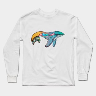 Painted Whale Long Sleeve T-Shirt